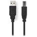 NEDIS kabel USB 2.0/ zástrčka A - zástrčka B/ černý/ bulk/ 1m