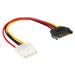 AKASA kabel redukce power SATA na Molex/ 4pin PSU Molex/ 15cm