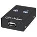 Manhattan 2 Port Automatic Data Switching USB Hub, sdílení 1 zařízení pro 2 PC