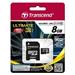 Transcend 8GB microSDHC (Class10) UHS-I 600x (Ultimate) MLC paměťová karta (s adaptérem)