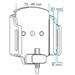 Brodit držák do auta na mobilní telefon nastavitelný se skrytým nabíjením š.75-89 mm, tl.6-10mm