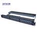 Patch panel 24p. CAT.6 1U,4x6 LSA, STP, 19", černý