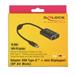 Delock Adaptér USB Type-C™ samec > mini Displayport samice (DP Alt Mód) 4K 60 Hz s funkcí PD