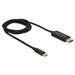 Delock Kabel USB Type-C na HDMI (DP Alt Mód) 4K 60 Hz 1 m koaxial