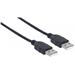 MANHATTAN kabel USB 2.0, Type-A Male to Type-A Male, 3 m, Black