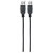 MANHATTAN kabel USB 2.0, Type-A Male to Type-A Male, 3 m, Black