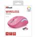 TRUST Myš Yvi Wireless Mouse USB, pink (růžová)