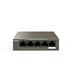 Tenda TEG1105P-4-63W PoE AT switch 4x PoE 802.3af/at, 5x 1 Gb/s, PoE celkem 63W, fanless