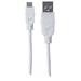 MANHATTAN Kabel propojovací USB 2.0  A Male / Micro-B Male, 1.8 m, bílý