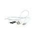 Gembird kabel USB 2.0 A (M) -> 8-pin (M) +Type-C (M), 1m, stříbrná