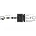 Delock Adaptér USB Type-C™ samec > HDMI samice (DP Alt Mód) 4K 30 Hz + USB Typ-A + USB Type-C™ PD