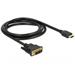 Delock Kabel DVI 18+1 samec > HDMI-A samec 1,5 m černý