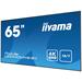 65" iiyama LE6540UHS-B1 - AMVA3,4K UHD,8ms,350cd/m2, 4000:1,16:9,VGA,HDMI,DP,USB,RS232,RJ45,repro.