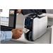 Zebra Printer ZC100, Single Sided, UK/EU Cords, USB & Ethernet, ISO HiCo/LoCo Mag S/W Selectable, Windows Driver