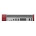 Zyxel USG2200-VPN, VPN Firewall, 3000x VPN (IPSec/L2TP), up to 1000 SSL VPN (250 included),  2x 10G Combo (RJ45/SFP+), 1