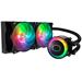 Cooler Master vodní chladič MasterLiquid ML240R RGB, 277mm x 120mm radiátor, 2 x 120mm RGB ventilátory, Univ. socket