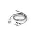 VERBATIM Lightning + Micro B USB Cable Sync & Charge 100cm (Silver), 2 in 1 cable