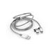 VERBATIM Lightning + Micro B USB Cable Sync & Charge 100cm (Silver), 2 in 1 cable