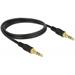 Delock Stereo Jack Cable 3.5 mm 3 pin male > male 1 m black