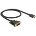 Delock Kabel DVI 18+1 samec > HDMI-A samec 0,5 m černý