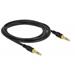 Delock Kabel Stereo Jack 3,5 mm 3 pin samec > samec 2 m černý