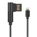 Kabel USB (2.0), USB A M- USB C M, 1m, kulatý, černý, DA, box, DT0012TGY