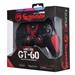 Gamepad Marvo Li-Ion, GT-60, bezdrátový, Bluetooth 2.1 + EDR, 13tl., všesměrový ovladač, Bluetooth + USB, černo-červený, s držáke