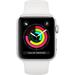 Apple Watch Series 3 GPS, 42mm Silver Aluminium Case with White Sport Band