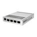 MikroTik Cloud Router Switch CRS305-1G-4S+IN, Dual Boot (SwitchOS, RouterOS), 800MHz, 512MB RAM, 4xSFP+, vč.L5