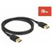 Delock DisplayPort kabel 8K 60 Hz 1 m DP 8K certifikováno