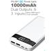 VIKING POWER BANK PN-961 QC3.0 10000mah, QUICK CHARGE 3.0, Černá