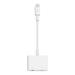 Belkin Lightning adaptér/rozdvojka 1x Lightning M/ 1x Lightning F + 1x 3,5mm jack