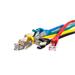 Netrack patch kabel RJ45, s litou ochranou, Cat 5e FTP, 2m modrý