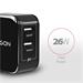 AXAGON ACU-5V4, dual SMART nabíječka do sítě, 2x port 5V-2.6A + 2.6A, 26W