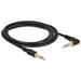 Delock Kabel Stereo Jack 3,5 mm 3 pin samec > samec pravoúhlý 2 m černý