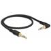 Delock Kabel Stereo Jack 3,5 mm 3 pin samec > samec pravoúhlý 0,5 m černý