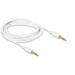 Delock Kabel Stereo Jack 3,5 mm 3 pin samec > samec 2 m bílá