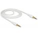 Delock Kabel Stereo Jack 3,5 mm 4 pin samec > samec 2 m bílá