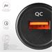 AXAGON PWC-QC, QUICK nabíječka do auta, 1x port QC3.0/AFC/FCP/PE+/SMART, 19.5W