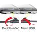 GEMBIRD Double-sided angled Micro-USB to USB 2.0, 1.8 m, black