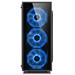 Sharkoon skříň TG4 Blue  / Middle Tower / 2x USB3.0 / průhledná bočnice / modré LED / černá