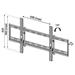 TB TV wall mount TB-751 up to 80", 60kg max VESA 600x400