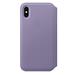 iPhone XS Leather Folio - Lilac