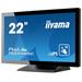 22" iiyama T2234MSC-B6X: IPS, FullHD, capacitive, 10P, 350cd/m2, VGA, DP, HDMI, černý