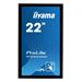 22" iiyama TF2234MC-B6AGB: IPS, FullHD, capacitive, 10P, 350cd/m2, VGA, DP, HDMI, černý