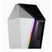 CORSAIR Carbide Series SPEC-OMEGA RGB Tempered Glass Mid-Tower Gaming PC Case, White bez zdroje, bílý, 2x USB 3.0, audio