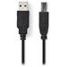 NEDIS kabel USB 2.0/ zástrčka A - zástrčka B/ černý/ bulk/ 2m