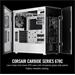 CORSAIR Carbide 678C Low Noise Tempered Glass ATX White PC Case, bíly bez zdroje, 2x USB3, audio