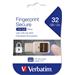 VERBATIM USB Drive 32 GB - Fingerprint Secure (R:80/W:70 MB/s)