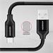 AXAGON BUCM-AM05SB, SPRING kabel USB-C <-> USB-A, 0.5m, 3A, oplet, černý